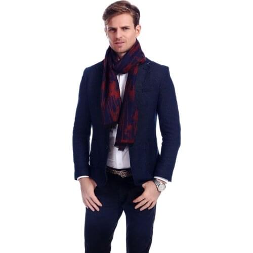 Men Winter warm Scarfs Doodle Printed Scarf Business Man style Brand Design Cashmere Wraps A3A18925