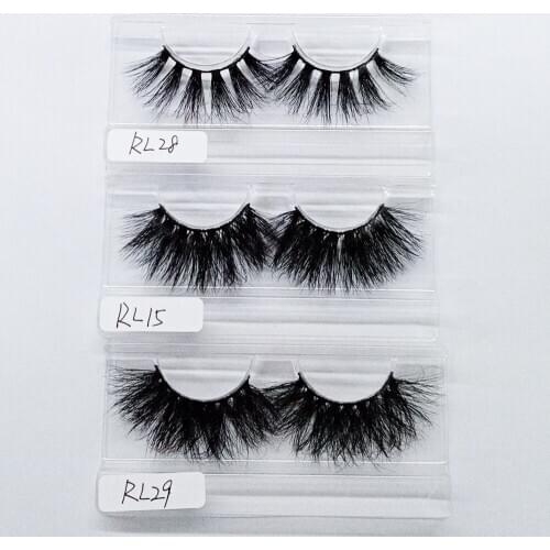 Mink Eyelashes 25mm Lashes Fluffy 3d Mink Lashes Makeup Dramatic Long Natural Eyelashes Wholesale Eyelash Extension Maquillaje