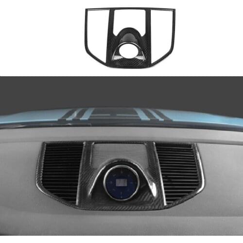Fit For Porsche Macan 2014-2020 Dry Carbon Fiber Dashboard Air Outlet Vent Frame Trim Refit Accessories