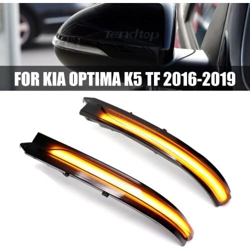LED Sequential Blinker Turn Signal Light Rear Mirror Side Marker Indicator Lamp For Kia K5 Optima MK4 TF 2016 2017 2018 2019