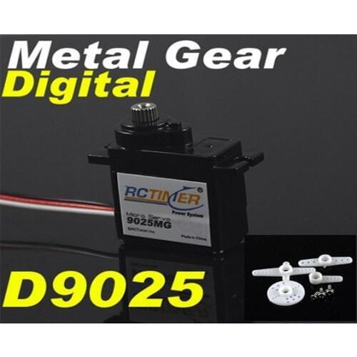 Rctimer D9025MG 9g Digital Metal Gear Servo 2.5kg 0.09sec D9025