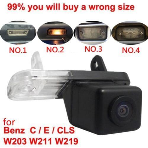 Rearview backup reverse camera for Mercedes Benz C/E/CLS/W203/W211/W209 NTSC PAL ( Optional)