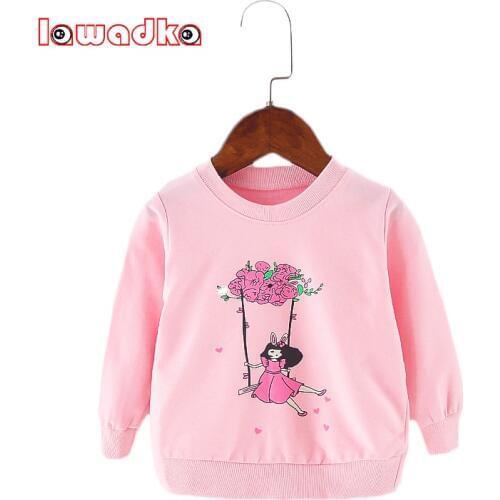 Pink Babies Tops Baby Girl Long Sleeve Tees Cotton T-shirt for Girls Yellow Top Clothes for Newborn Girls T Shirt 9M 12M 18M 24M