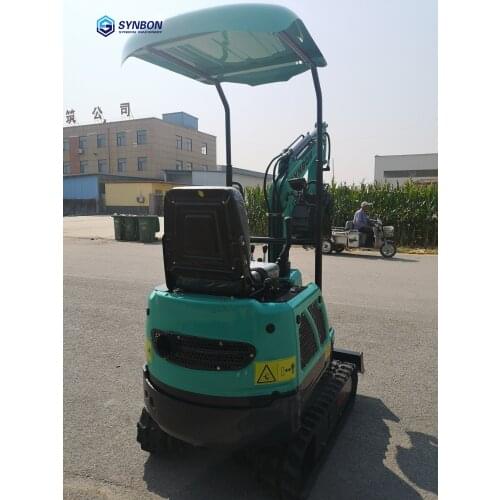 SYNBON 1 Ton Hydraulic Digger Mini Bulldozer Crawler Excavator Small digger Farm Machinery