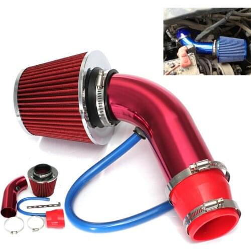 Universal Car Automobile Racing Air Intake Filter Alumimum Pipe Power Flow Kit Air Intakes Parts Air Intake System Accessories