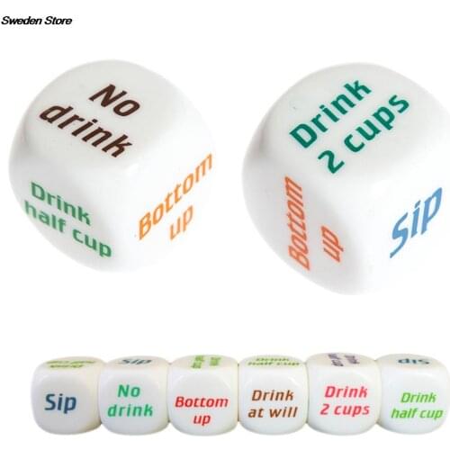 Adult Party Game Playing Drinking Wine Mora Dice Games Gambling Drink Decider Dice Wedding Party Favor Decoration new