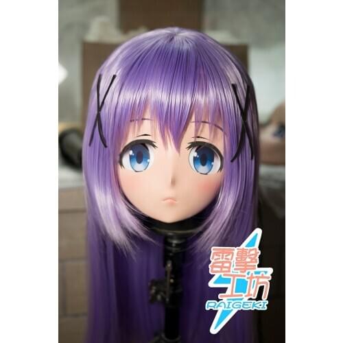 X-KM155)Quality Handmade Female/Girl Resin Japanese Cartoon Character Animego Cosplay Kigurumi Mask Crossdresser