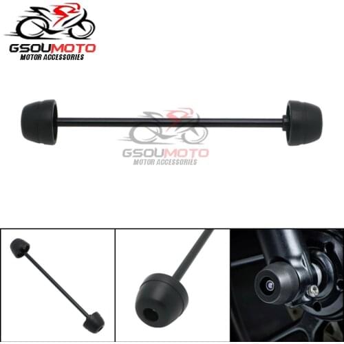 Motorcycle Front Axle Wheel Fork Crash Slider Protector For Triumph Street Twin Thruxton Bonneville T120 / Black 2016-2020 17 18