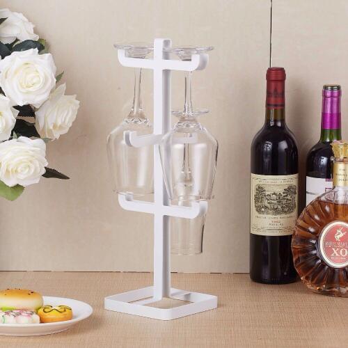 1PC Kitchen Bar Cups Storage Bracket Desktop Stand Cup Mugs Holder Metal Coffee Wine Glass Tree Rack Draining Cup Holder OK 0651