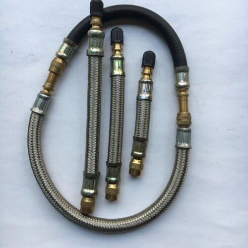 150mm Car Truck Braided/Rubber Flexible Hose Car Wheels Tyre Valve Stems Extensions Tube Adapter