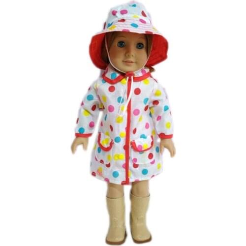 2pcsset NEW ARRIVE fashion spot clothes+hat fit 18 inch doll doll accessories(without shoes)b849