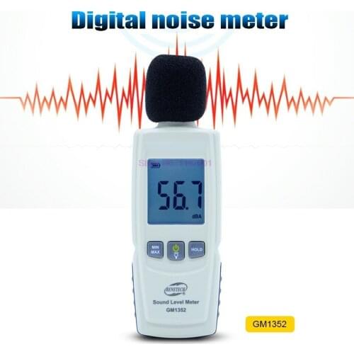 50PCS Digital sound level meter noise tester 30-130dB in decibels LCD screen With backlight Accuracy up to 1.5dB Hot sale