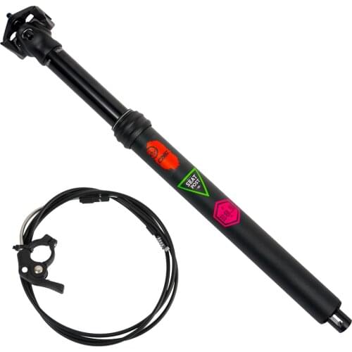 CNC Aluminum alloy Shock Absorber Seat Post Mountain Bike Road Bike Wire Control Lift Seat Tube Internal Routing Seat Post