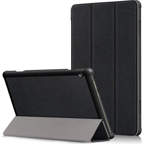 Custer Texture Horizontal Deformation Flip PU Leather Case for Lenovo Tab M10, with Three-folding Holder