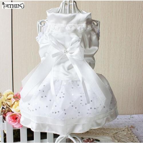 Pet Summer clothes Pet Dog Dress Tutu Princess Skirt Cloth Puppy Love Spring Skirt Wedding Dresses Small Dogs