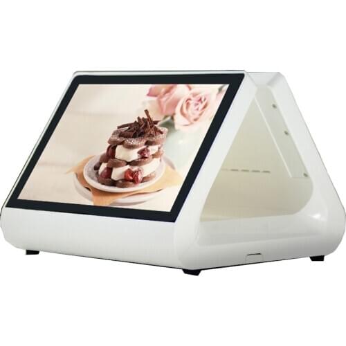Dual screen 12"+12" EPOS Terminal POS Systems Touch cash register Windows EPOS all in one For restaurant