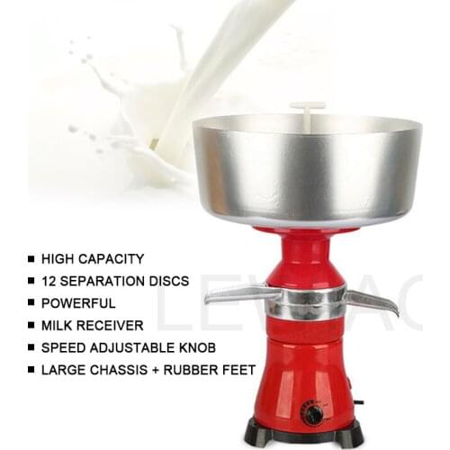 Electric Milk And Cream Separator Fresh Milk Skimming Machine Electric Centrifuge Cream Separator Cream Purifier 220V