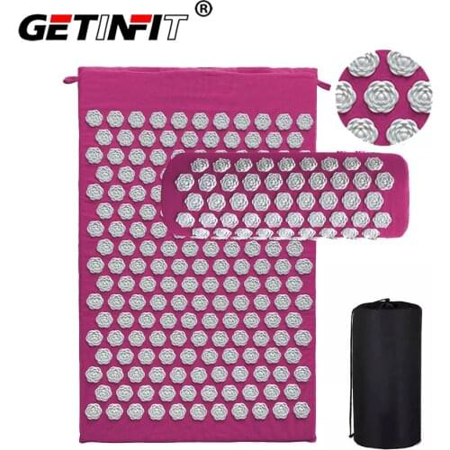 Getinfit Massager Cushion Massage Yoga Mat Acupressure Relieve Stress Back Body Pain Spike Mat Acupuncture Mat
