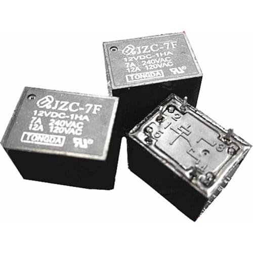 HOT NEW RELAY JZC-7F 12VDC-1HA JZC 7F 12VDC 1HA JZC7F12VDC1HA 12VDC DC12V 12V 12A 5PIN