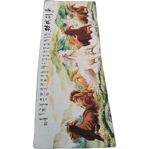 China Old Silk Thangka Like Hanging Painting Embroidery Painting Calligraphy