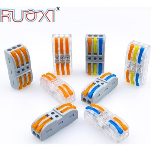 Conector De Cable De Bloque De Terminales, 2/2 3/3, Distribuidor De Cable Tipo Mini, Conector De Cable De Luz LED, 10-100 Piezas