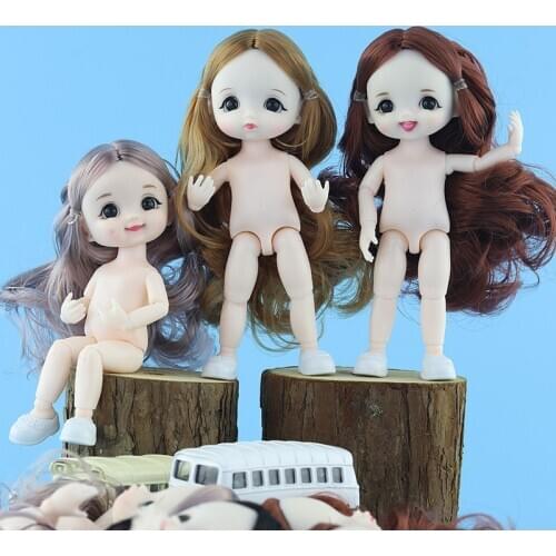BJD doll 13 Moveable Jointed 16cm 1/8 Surprise Blyth Dolls lols Toys Baby Doll Naked Nude Women Body Dolls for Girls Gift Toy