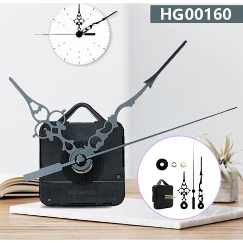 Quartz DIY Wall Clock Quartz Clock Movement Mechanism Hands Clock Repair Tool Parts Kit Set Black Long Spindle Replacement Clock