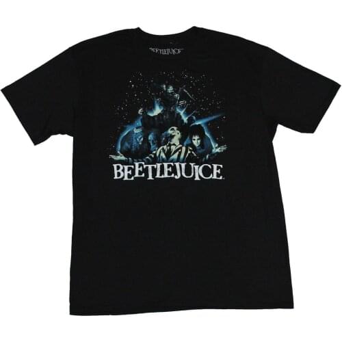 Beetlejuice Mens T-Shirt - Open Arms Spacey Group Shot Image