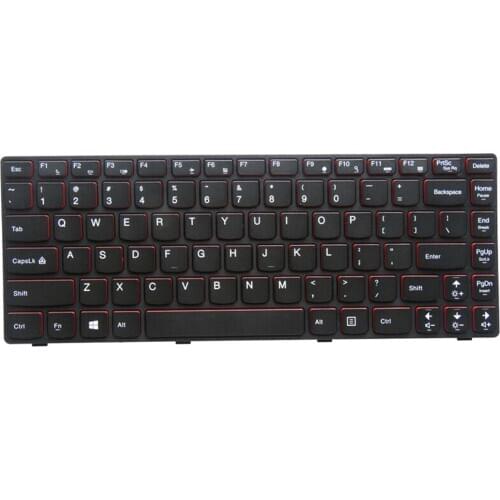 New Laptop Replacement US English Keyboard for Lenovo IdeaPad Y400 Y410p Black