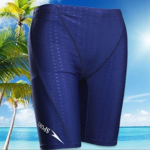 New Elastic Mens Swimming Trunks waterproof Drying Quickly Shorts hot Sharkskin Game Swimwear Beach Swimsuit Plus Size