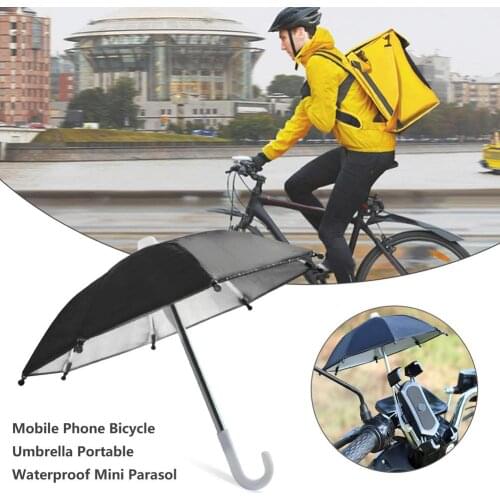New Mobile Phone Bicycle Umbrella Portable Waterproof Mini Parasol Holder Mini Sunshade Umbrella Motorcycle Decoration Accesso