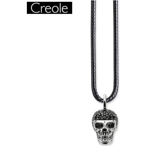 Necklace Skull Trendy Gift For Women & Men, Europe Style Soul Jewelry 925 Sterling Silver Fashion Jewelry Wholesale