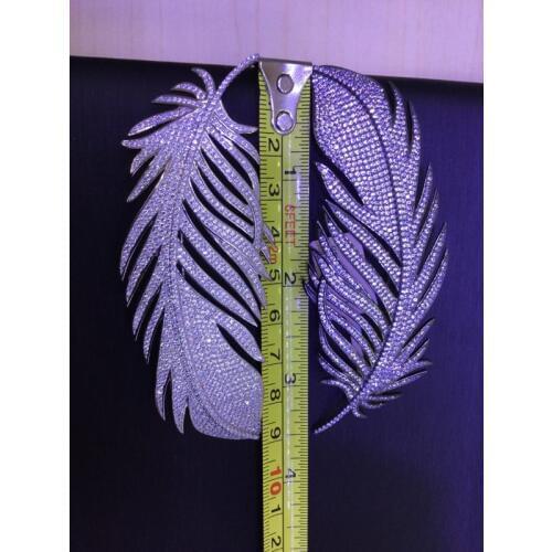 White cubic zircon feather brooch pin men unisex fine women & men jewelry free shipping 925 sterling silver with cubic zircon