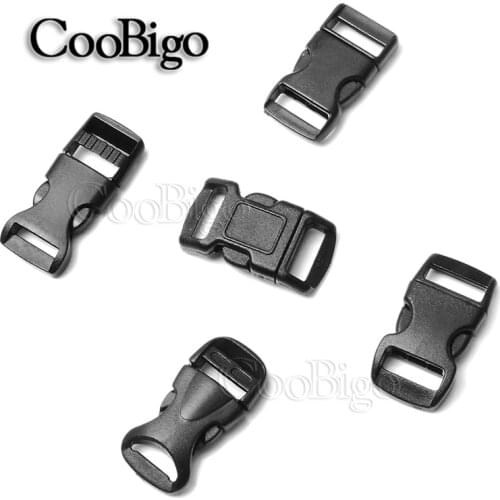 10pcs 3/8"(10mm) Mini Plastic Side Release Buckle for Outdoor Backpack Strap Paracord Bracelet Project Webbing Accessories