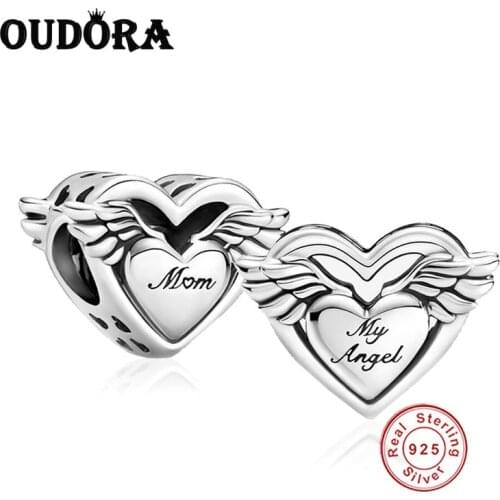 Fit Original Pandora Bracelet Charm 925 Sterling Silver Dad Heart Charm Bead Silver 925 Jewelry Making Berloque For Father Gift