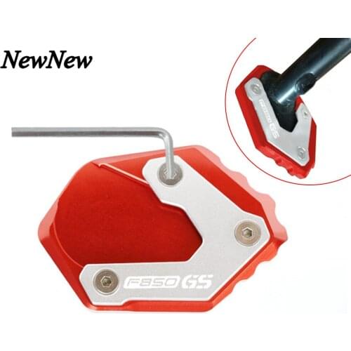 Motorcycle Kickstand CNC Foot Side Stand Extension Plate Enlarge Pad For BMW F850GS F750GS F 750 GS F 850 GS 2016 2017 2018 2019