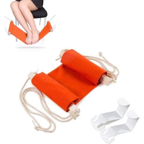 Office Foot Hammock Under Desk Footrest, Adjustable Desk Foot Rest Stand Replace Footstools for Home, Office Study and Relaxing
