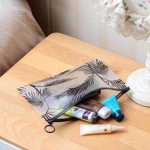 New Fashion Travel Women Clear Transparent Cosmetic Bag Small Large PVC Necessary Makeup Bag Case Bath Wash Organizer