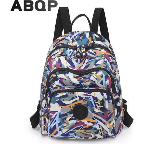 ABQP Panelled School Backpack For Girls Large Capcity Travel Womens Backpack Bag Multi Pockets Backpack For Women