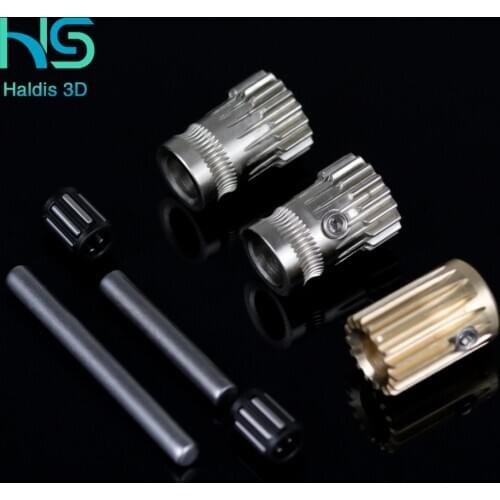 Ultra-precision Extruder Gear Kit 3D Printer Parts For BMG Extruder SHaft Assembly Gear Single and Dualdirect Including Setscrew