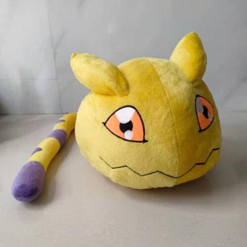 Japan Ainme Digimon Cartoon Nyaromon Plush Toy Soft Stuffed Pillow Dolls 25*20cm Kawaii Childrens Birthday Presents