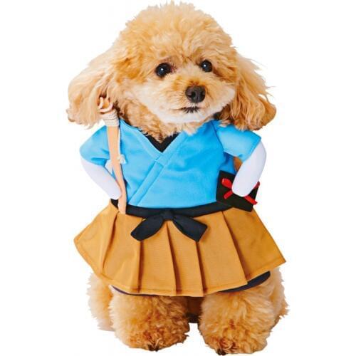 Funny Cat Costume Uniform Suit Cat Clothes Costume Puppy Clothes Dressing Up Suit Party Clothing For Cat Cosplay Clothes