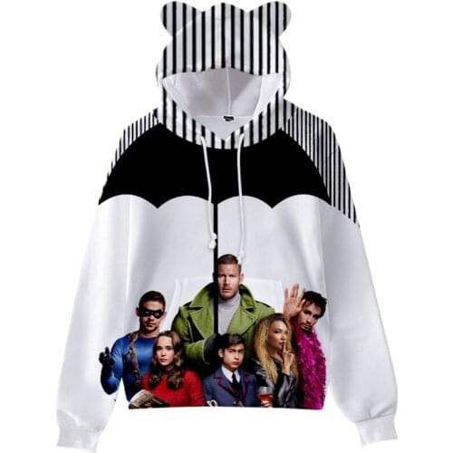 Hot Sale The Umbrella Academy Kids Cat Ear Hoodie for Boys Girls Harajuku Sweatshirt Kawaii Pullovers Hooded Kpop Sportswear