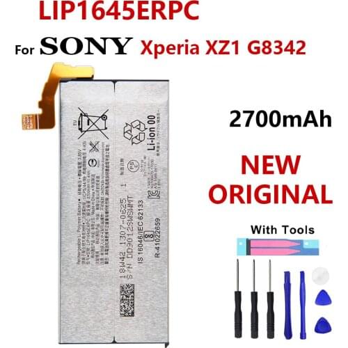 100% Genuine 2700mAh LIP1645ERPC Battery For Sony Xperia XZ1 G8343 G8341 G8342 Phone High Quality Batteria With Tools