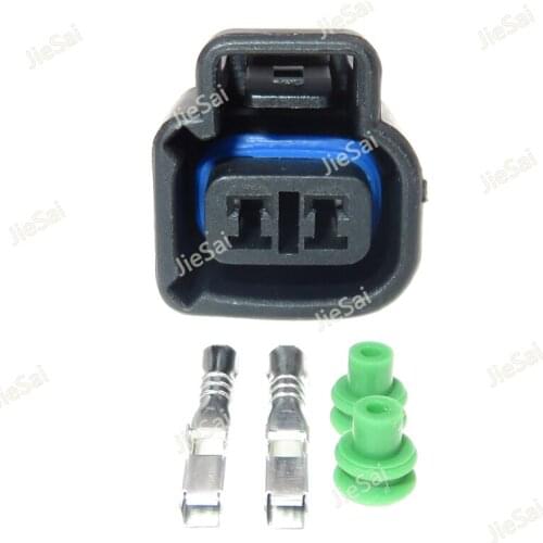 2 Pin 2 Series Automobile Electric Wiring Waterproof Connector Wire Cable Harness Socket with Terminal Rubber Seals