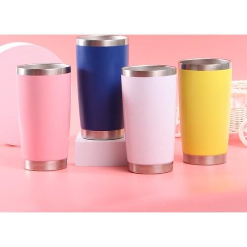 20 OZ Tumbler Vacuum Ice Hot Water Double Wall Insulated Travel Mug Coffee Stainless Steel Car Portable Thermal Cup Flask