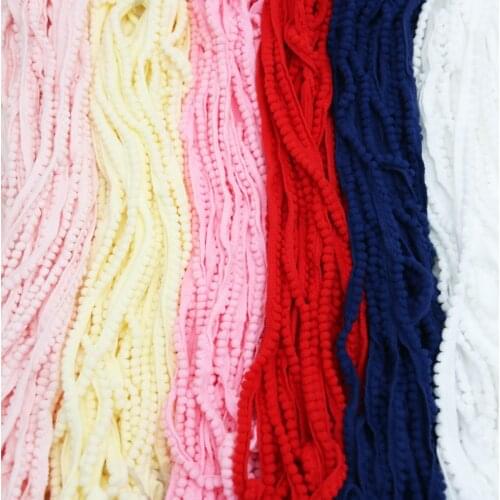 20 yards/lot) 15mm Cotton Ball Lace Garment Trim DIY Sewing Handmade Craft Materials