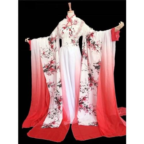 4 Designs Male Female Fairy Immortal Cosplay Hanfu Costume Plant Series Personification Plum Blossom Pear Blossom Photography
