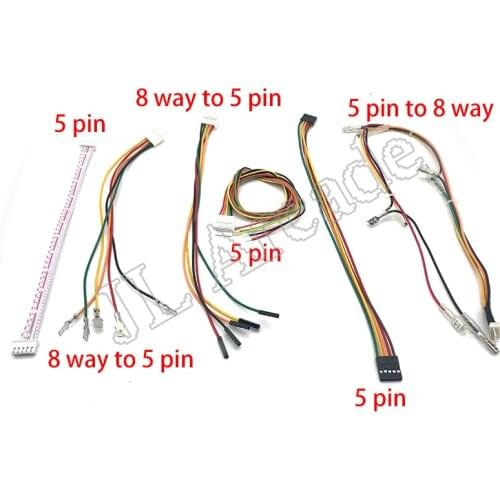 5Pin Joystick Cable Wire Harness 4.8mm 8P To 5P Connector For Arcade Sanwa /SEIMITSU Stick Connection USB Encoder DIY Parts