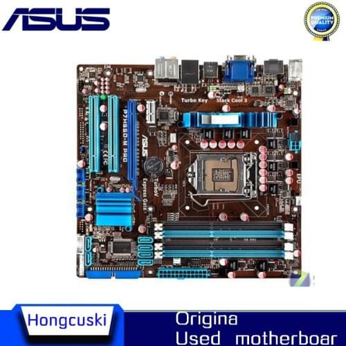 For ASUS P7H55D-M PRO original motherboard DDR3 LGA 1156 Support I3 I5 cpu 16GB USB2.0 VGA HDMI H55 uATX Desktop motherborad